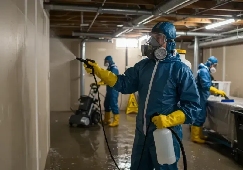 Basement Sanitization and Antimicrobial Treatment process in Wink, TX